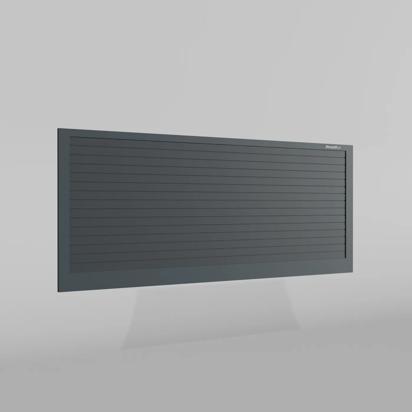 Откатные ворота DoorHan 3600х1700 цвета RAL 7016 (антрацит) с дизайном «доска» без автоматики